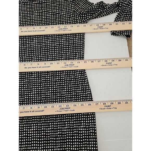 MICHAEL KORS Black White Long Sleeve Career Business Sheath Dress Sz P Classic - Picture 6 of 9